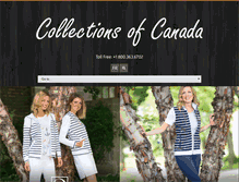 Tablet Screenshot of collectionsofcanada.com